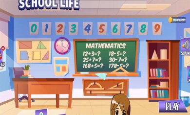 动漫女孩高中生活